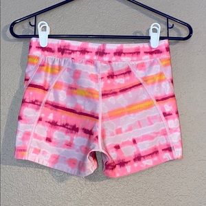 (2/$15) Size S Women’s Pink Under Armour Spandex Shorts